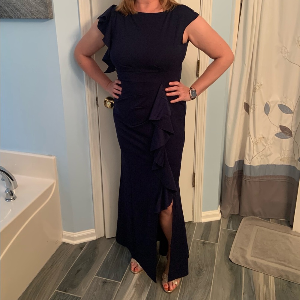 Women’s Mermaid Evening Cocktail Dress - Navy Blue